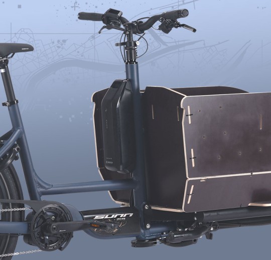 Velo cargo Douze X Sunn détail caisse et poste de pilotage