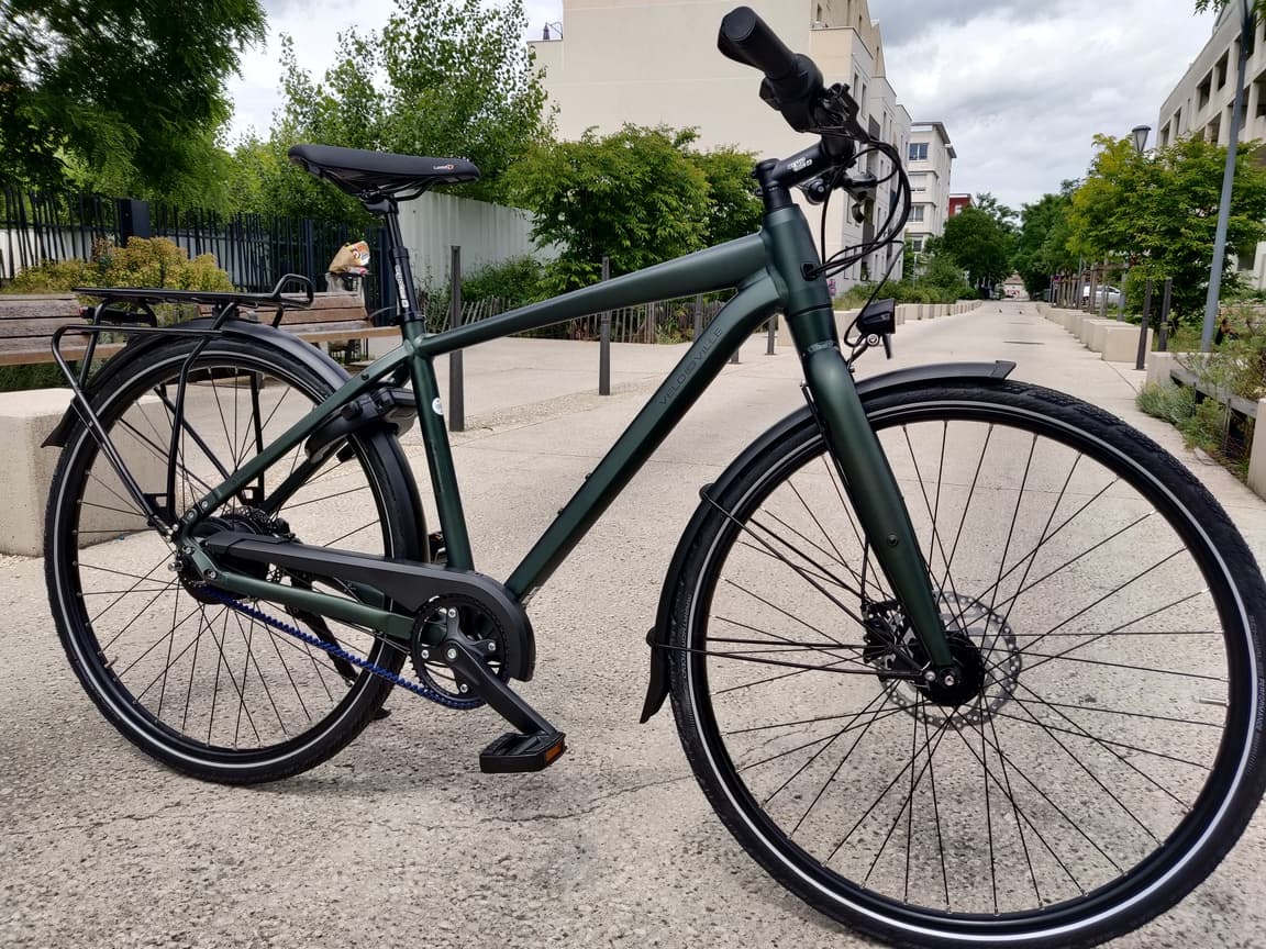 Vélo urbain courroie Gates Carbon Drive moyeu Enviolo