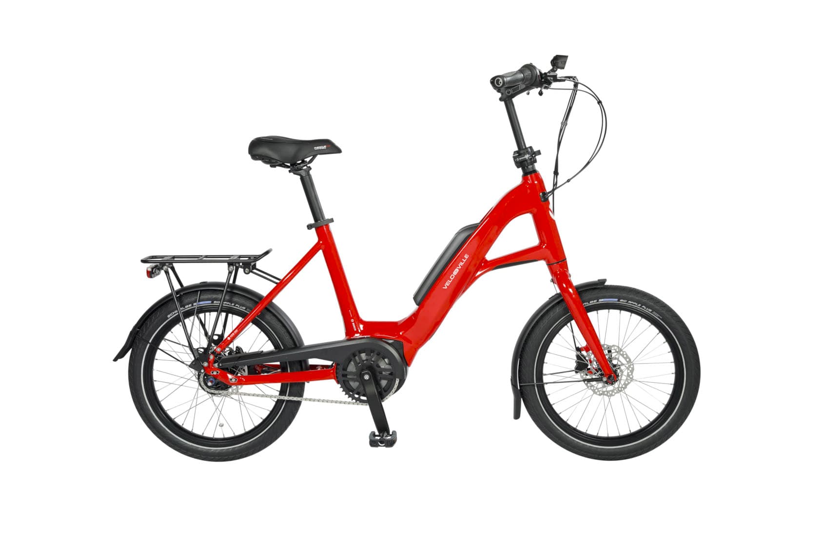 Vélo compact VELO DE VILLE Keb Classic couleur rouge
