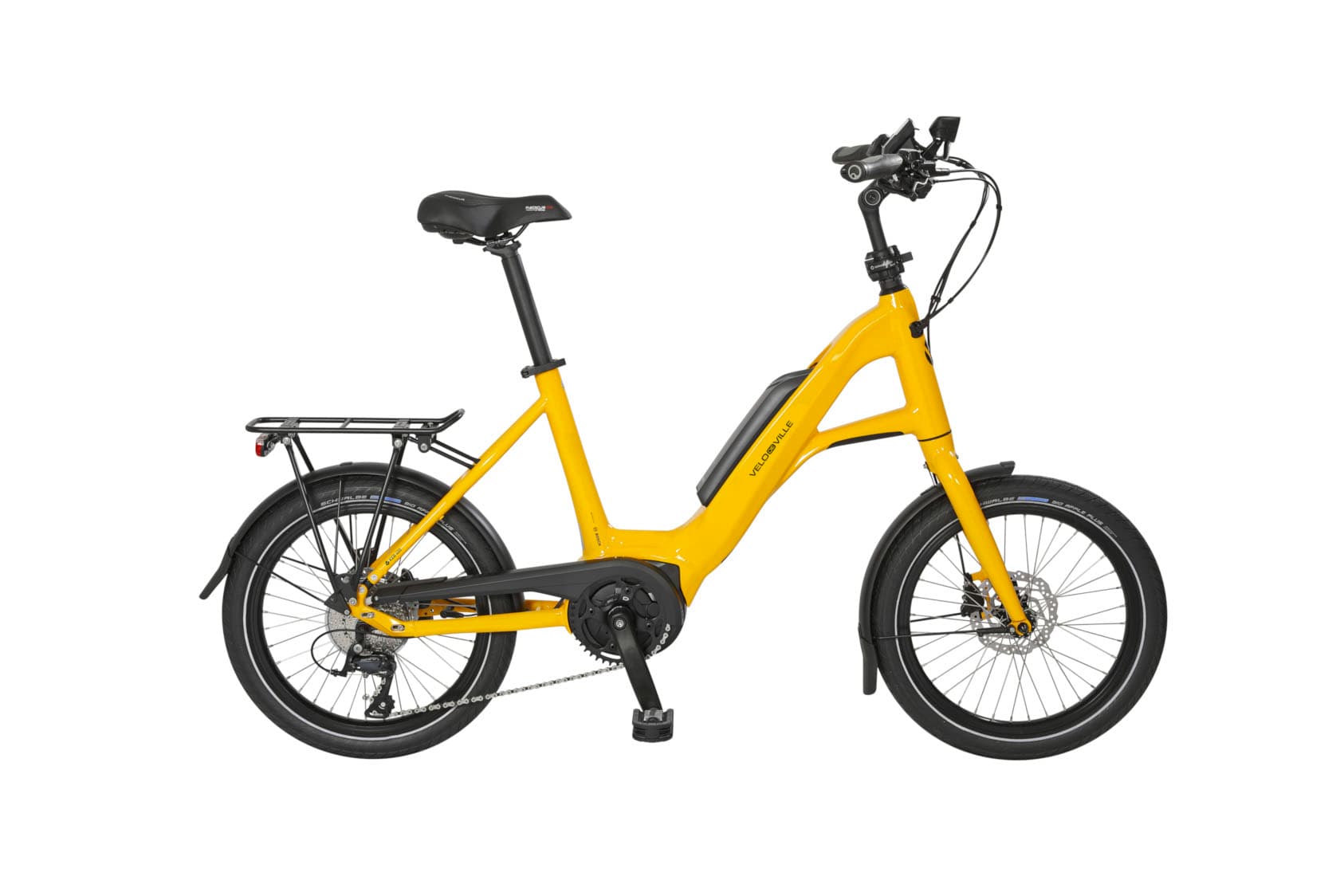 Vélo compact VELO DE VILLE Keb Classic couleur jaune