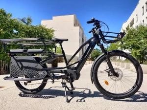 vélo cargo longtail éléectrique EXS Proline vu princiapale