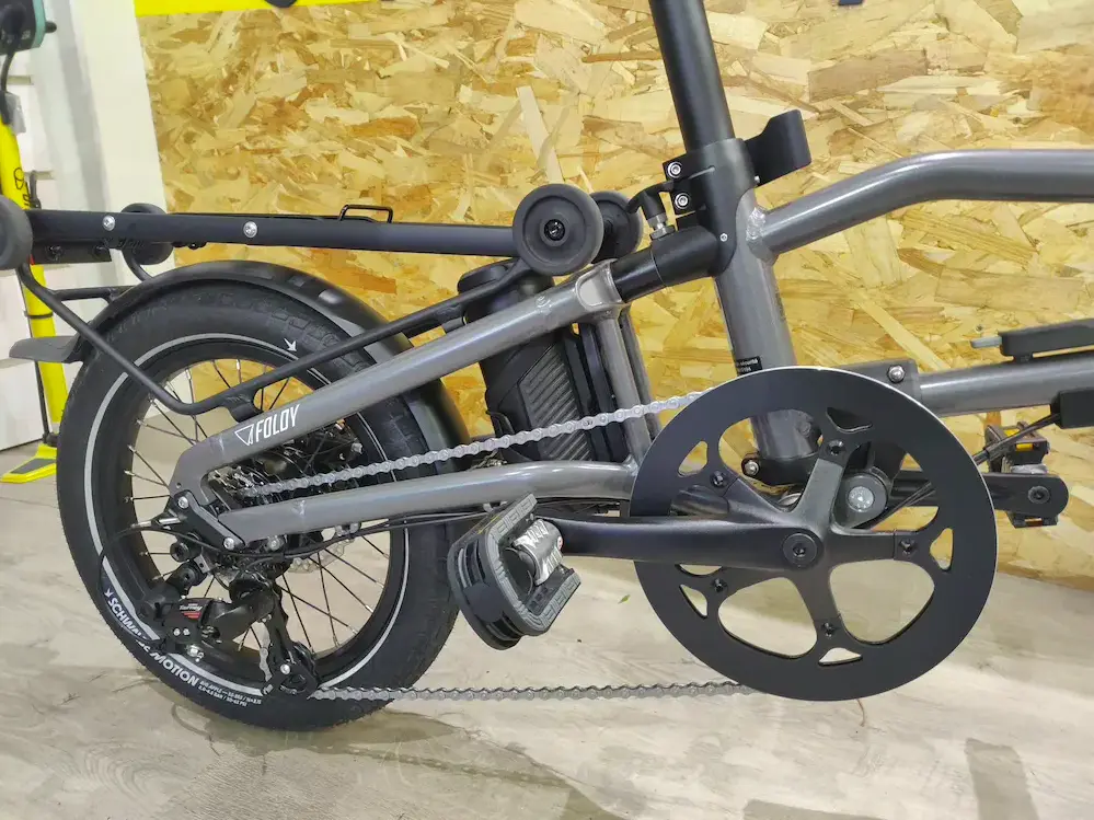 vélo pliabe électrique EFoldy VELO DE VILLE partie arrière